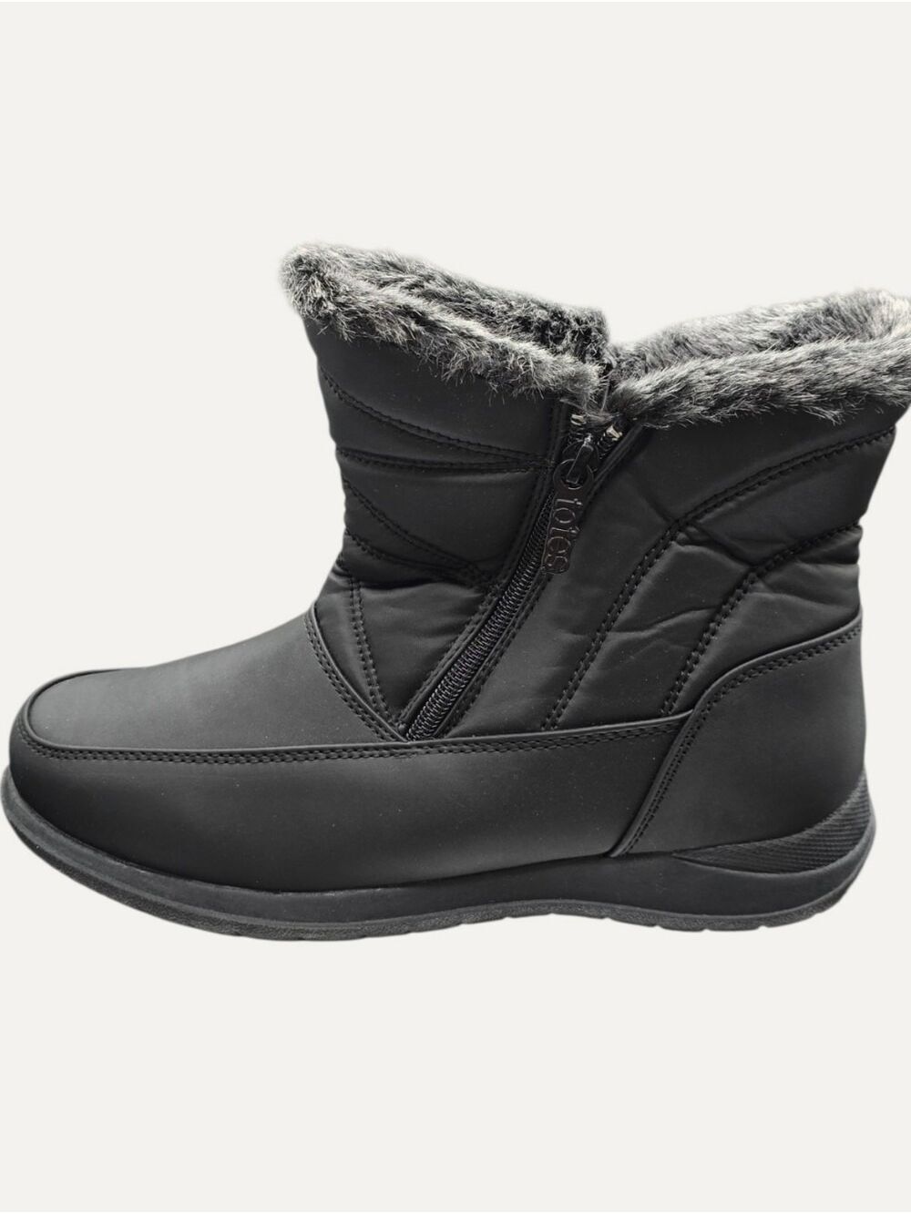 Totes Dalia Waterproof Thermolite Winter Boots Black 9.5W NWT - Picture 5 of 9